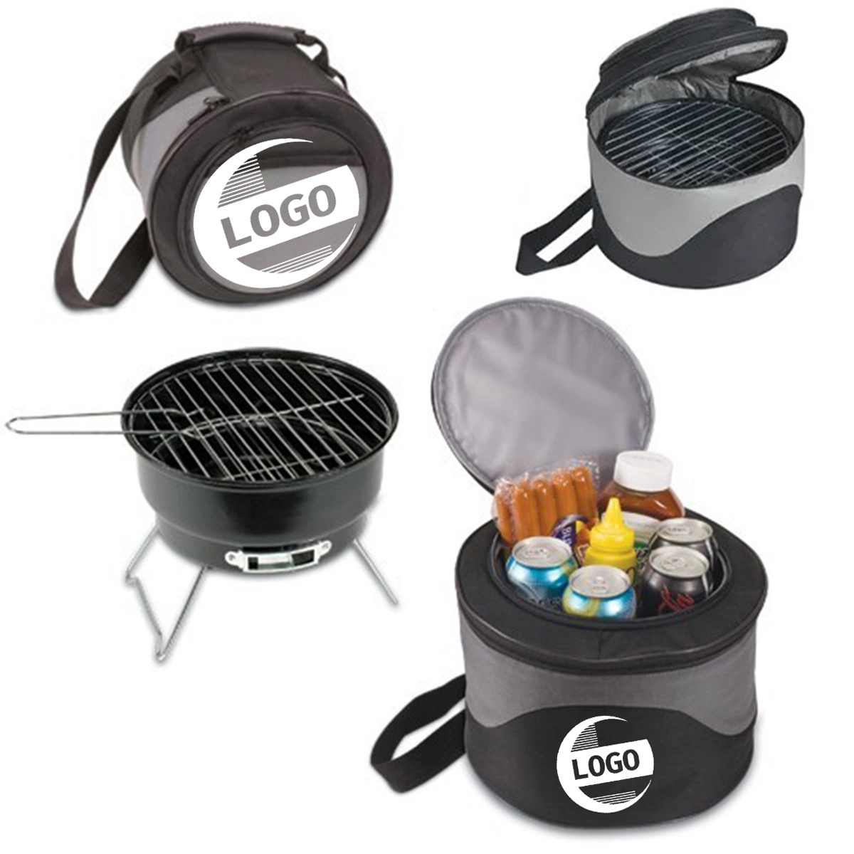 2 In 1 Portable Kooler Cooler Bag BBQ Grill 3
