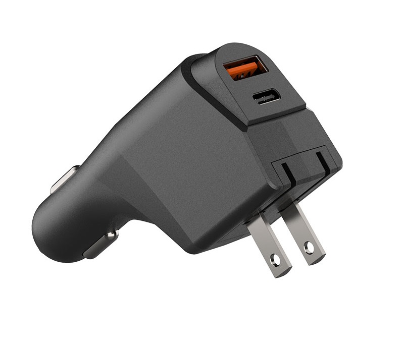 Dual Car+Wall Charger, 20W 5