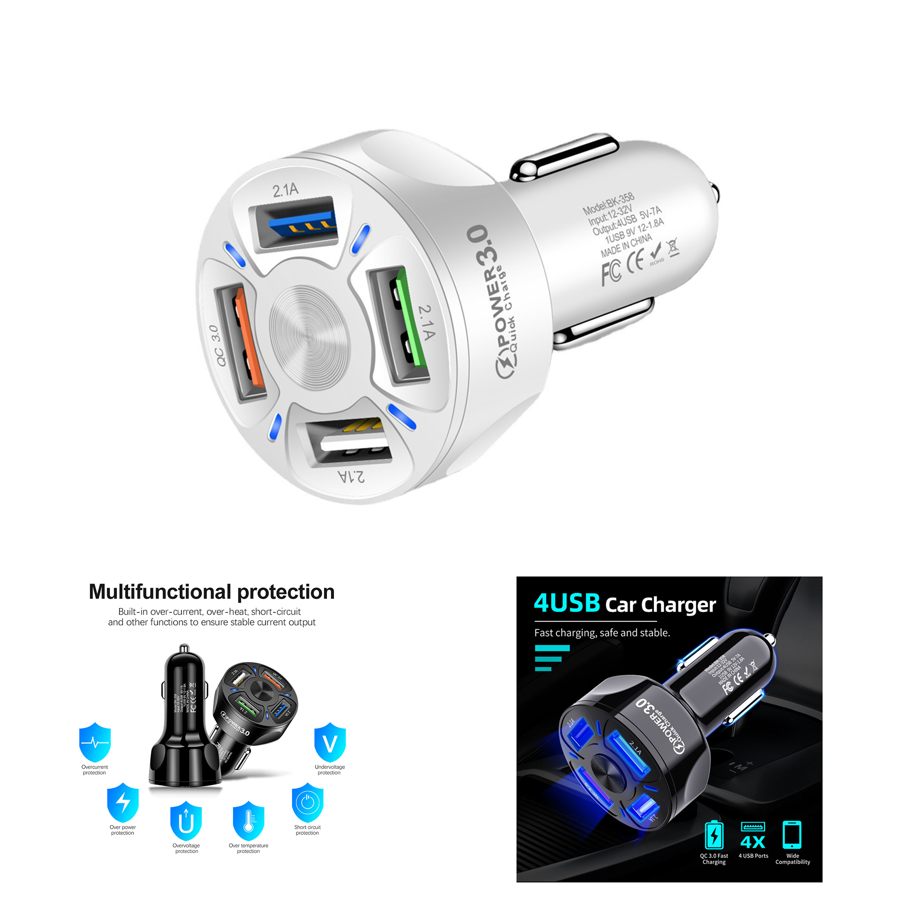 Car 4USB Charging 3
