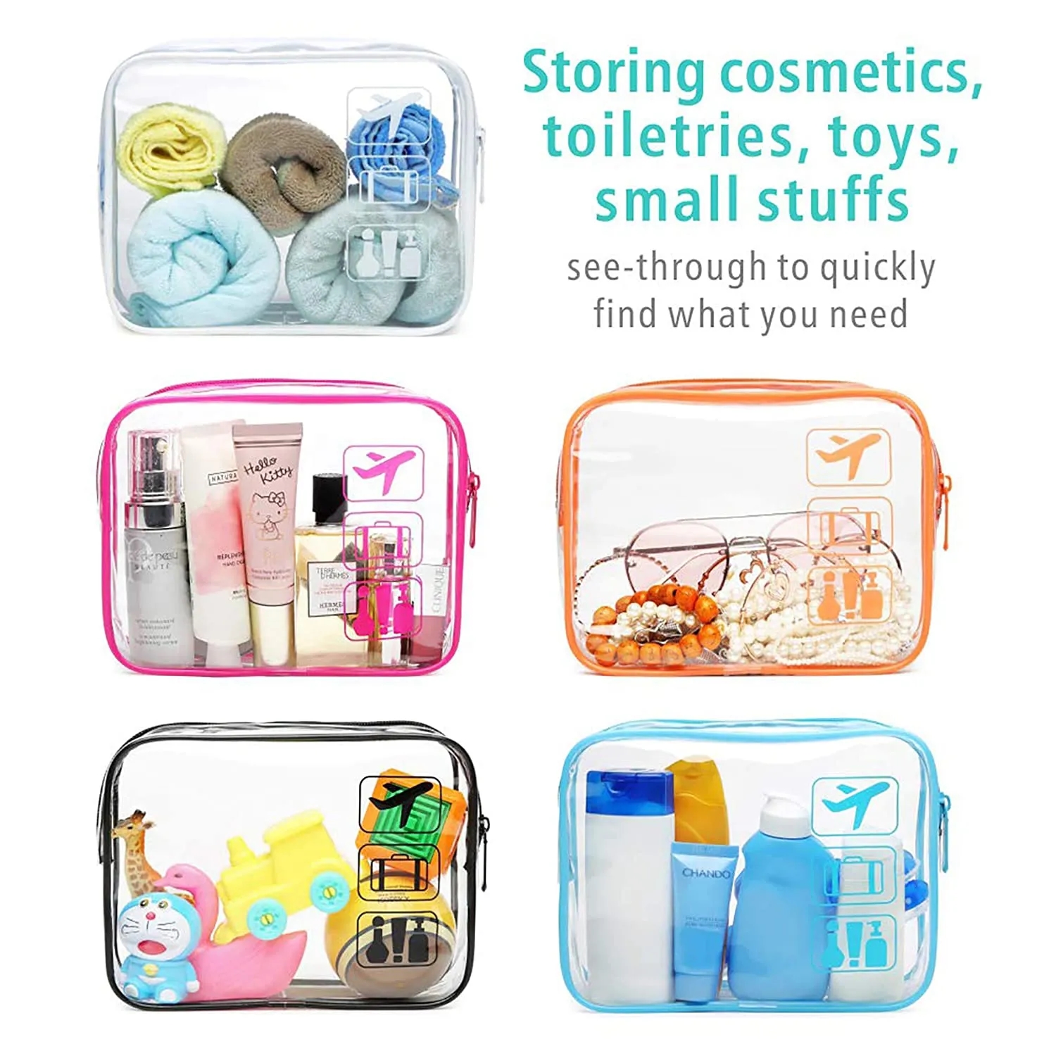 Clear Travel Cosmetic Bag 2