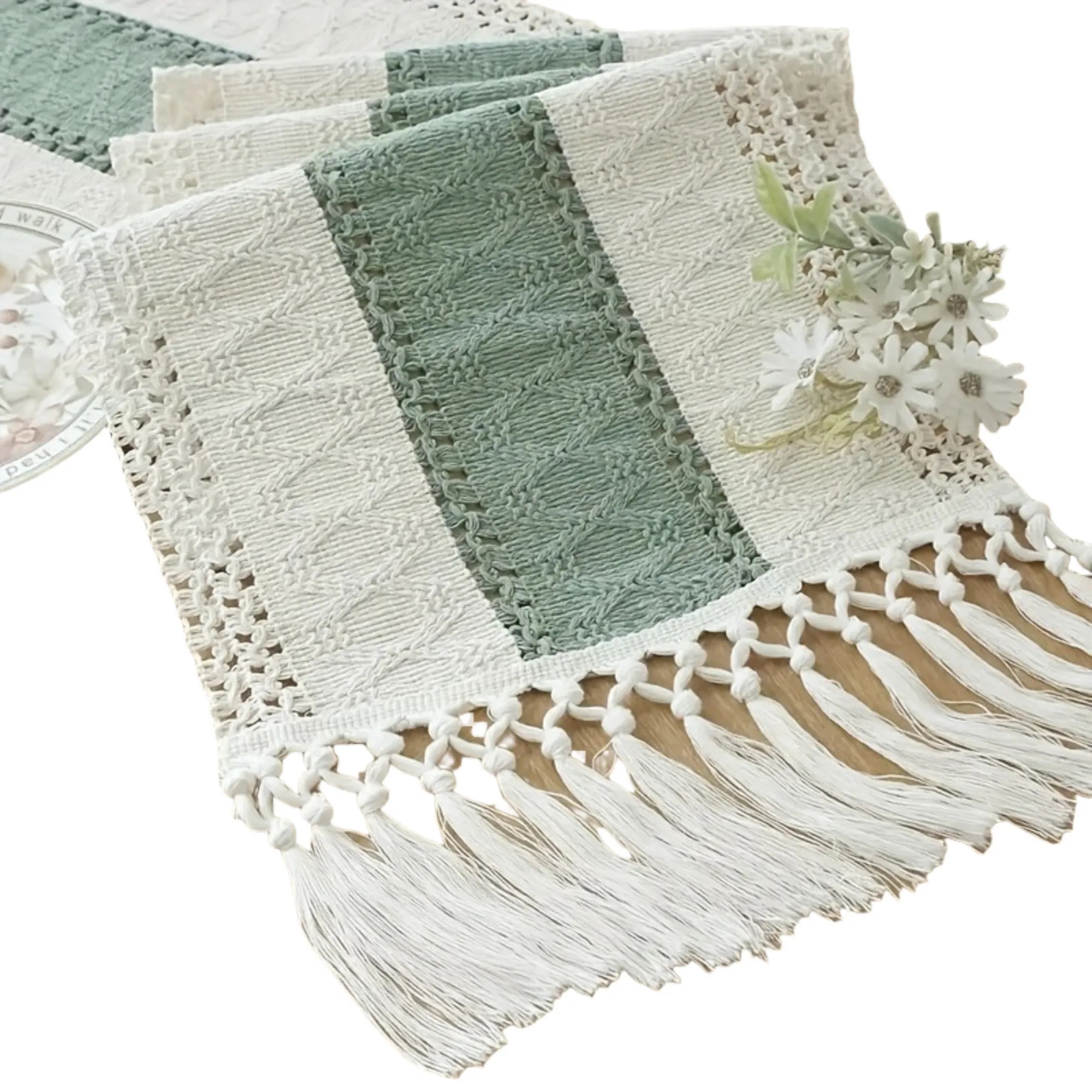 Decorative Tassel Table Ornament & Festive Flag 12
