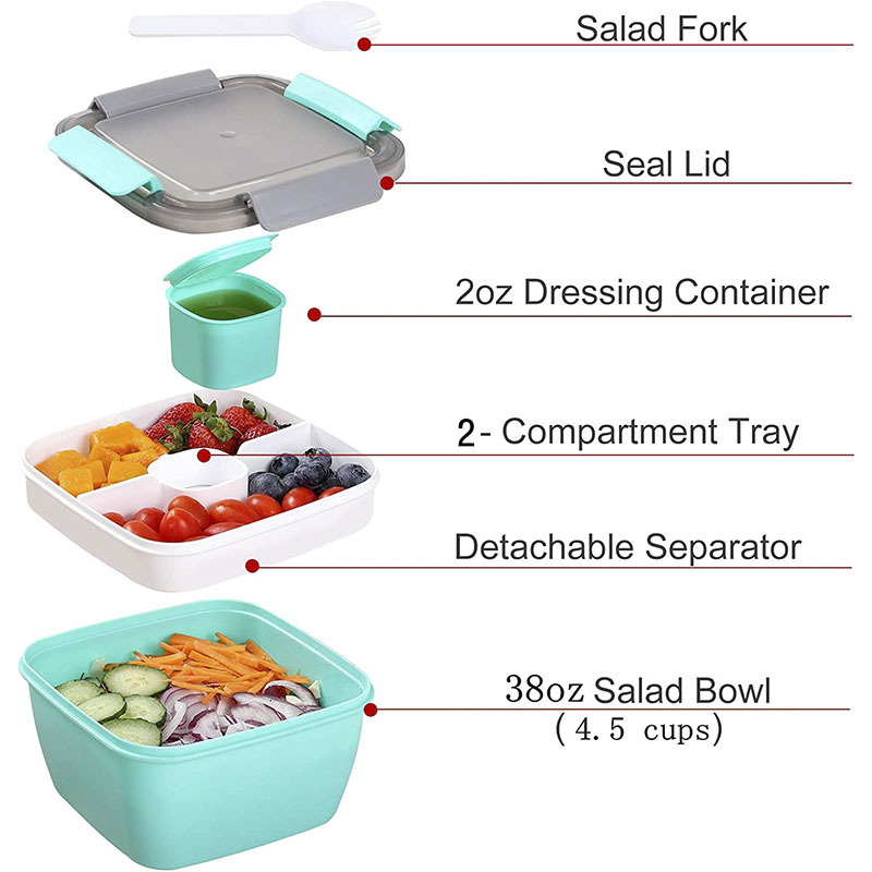 Salad Lunch Box with Fork 5