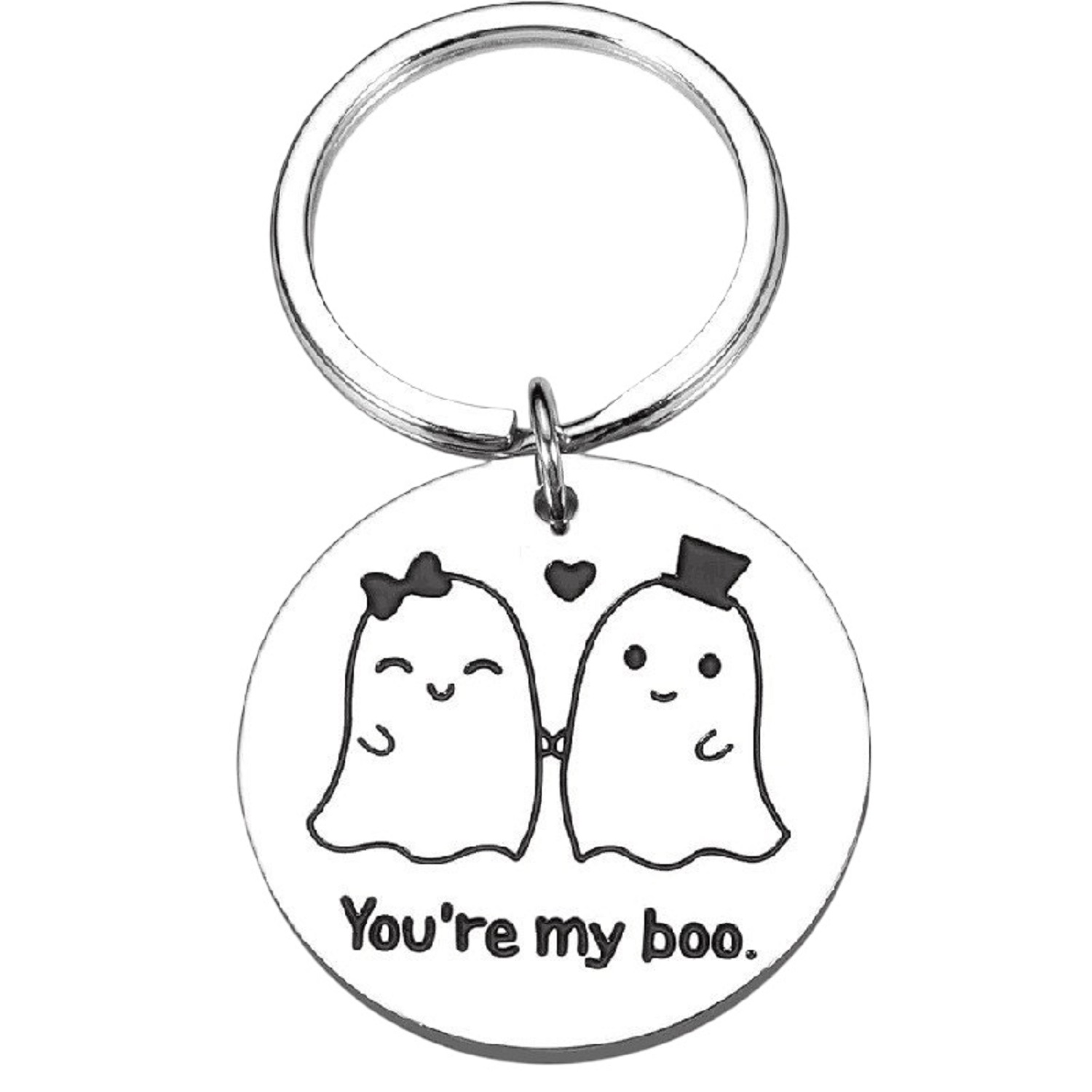 Stainless Steel Round Keychain 3