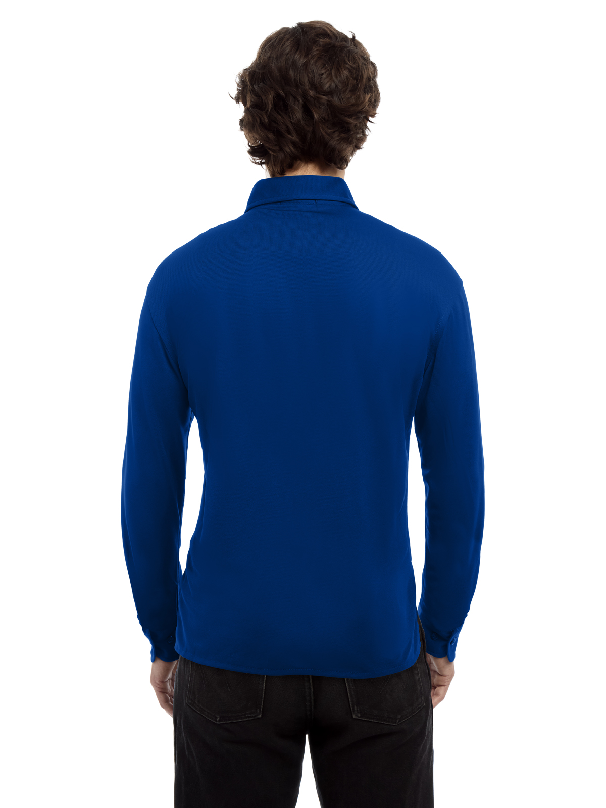 Blue Generation - Men's Pocketless Knit Stretch Woven Shirt 2