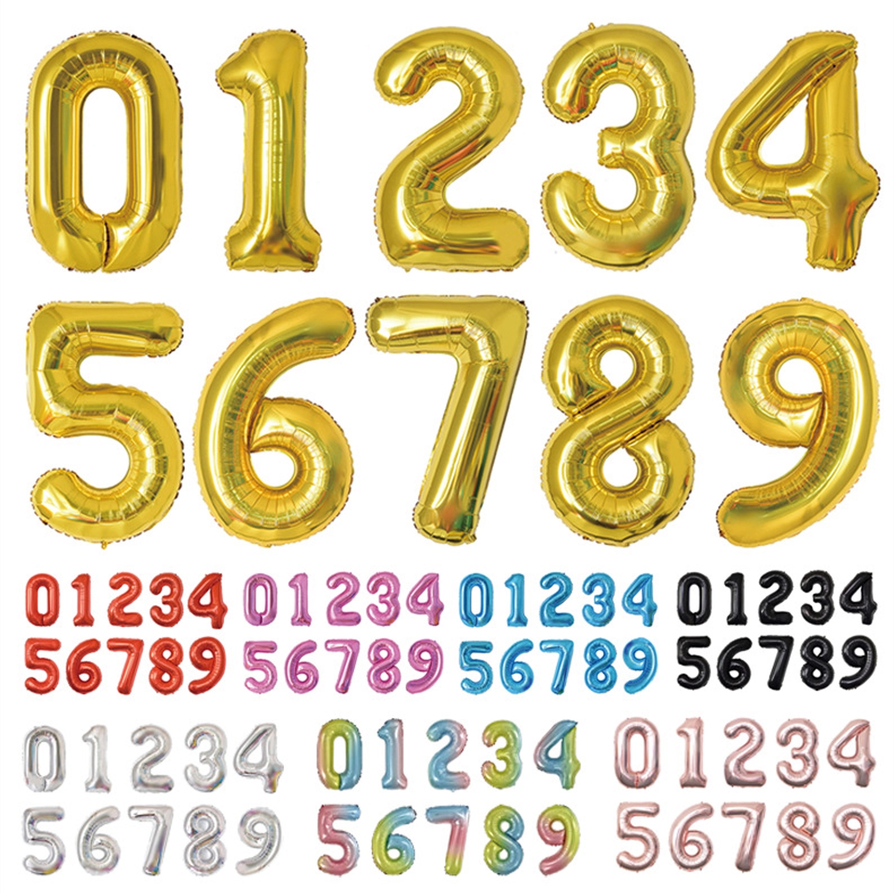 40 Inch Large Numbers Balloon 3