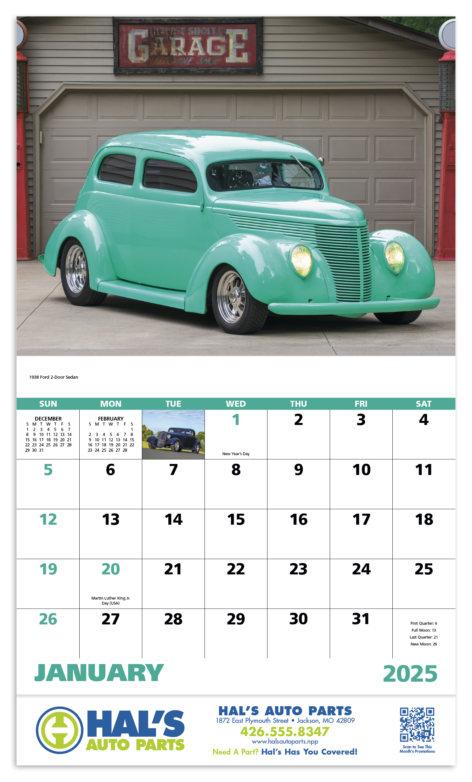 Good Value™ Street Rods - Stapled Calendar 37