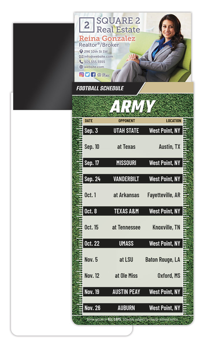 Magna-Card Business Card Magnet Football Schedules (3.5x9)
