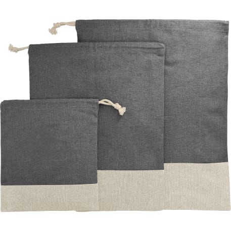 Split Recycled 3pc Travel Pouch Set 6