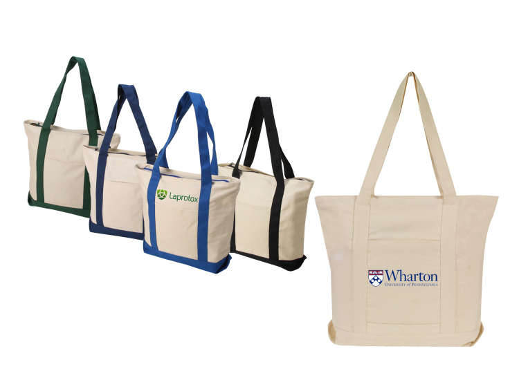 Cotton Canvas Boat Tote Bag