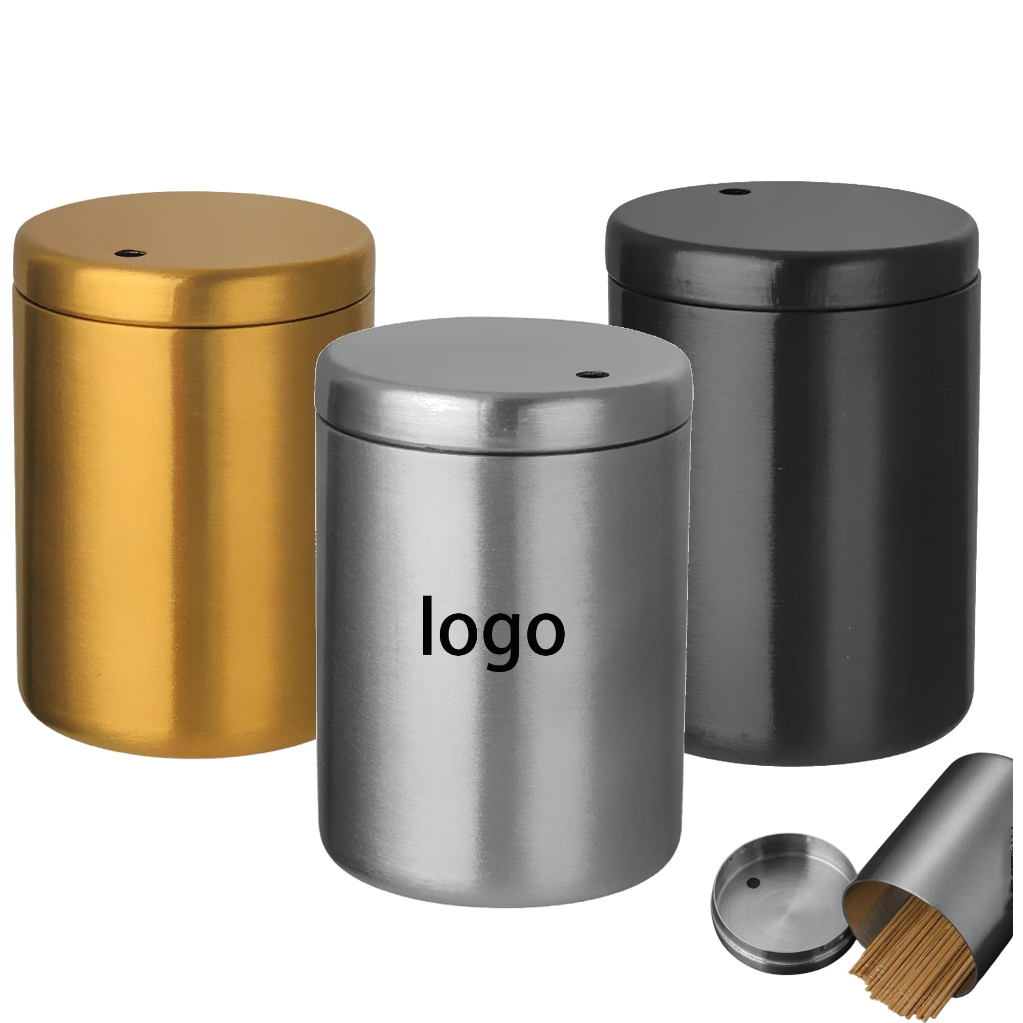 Kitchen Stainless Steel Holder Toothpick Box 2