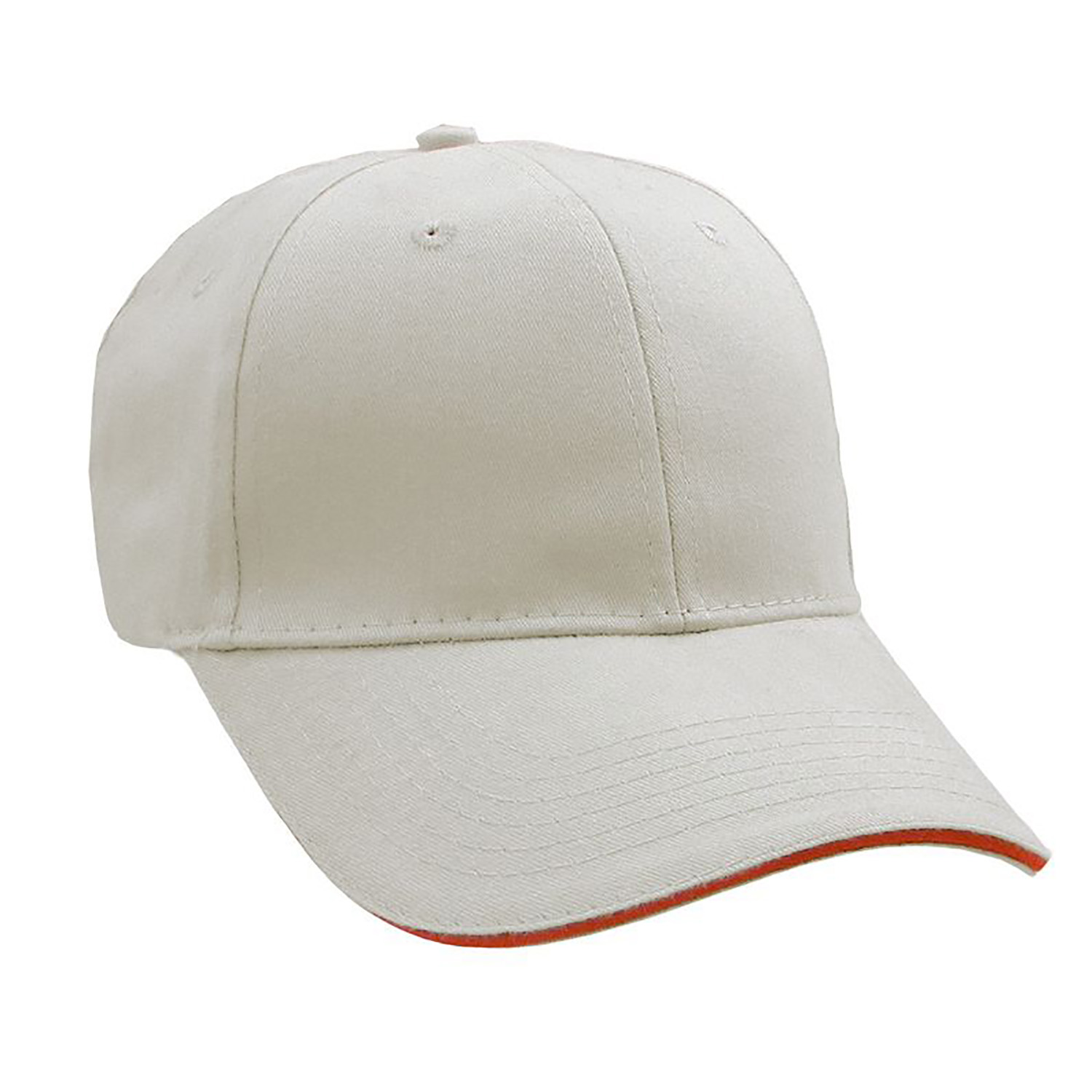Brushed Cotton Twill Cap w/Sandwich Bill 30