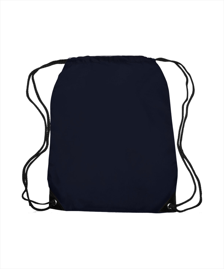 Union Printed - Black Trim Drawstring Bags 18