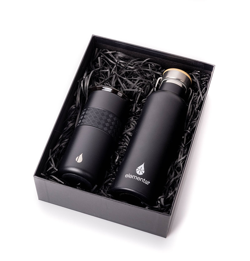 Elemental® Drinkware Giftset 25oz Classic Water Bottle & 16oz Artisan Tumbler - Vacuum Insulated 3