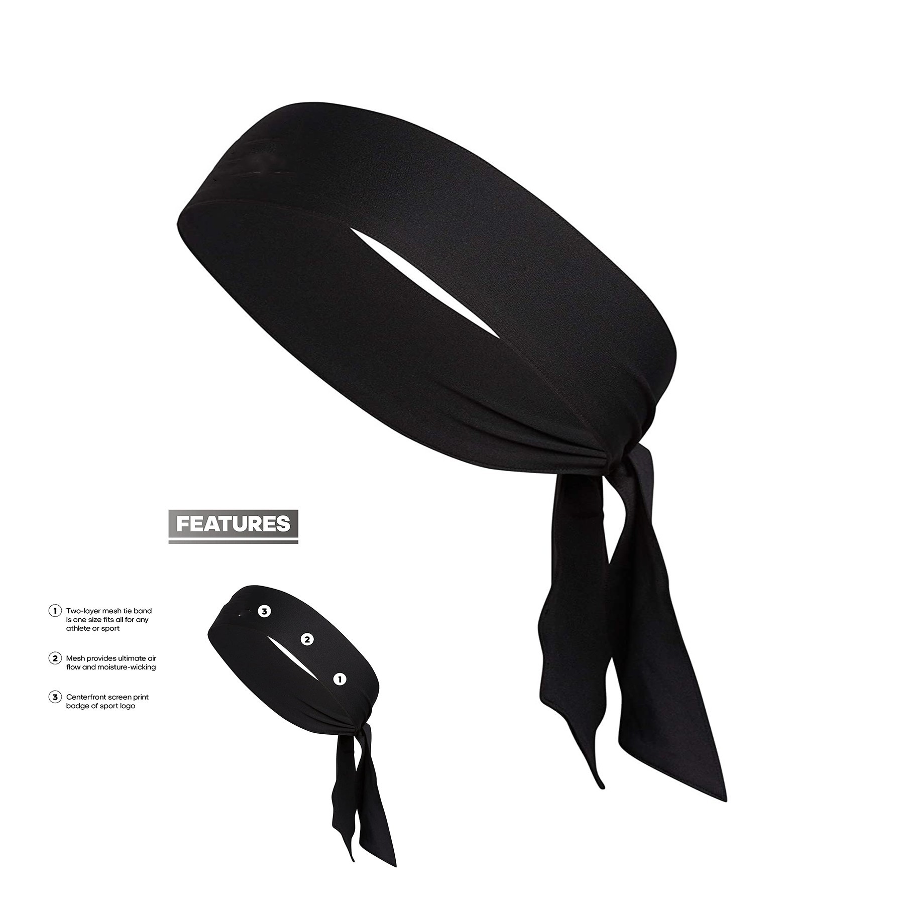Stretchy Sports Headbands Set 3