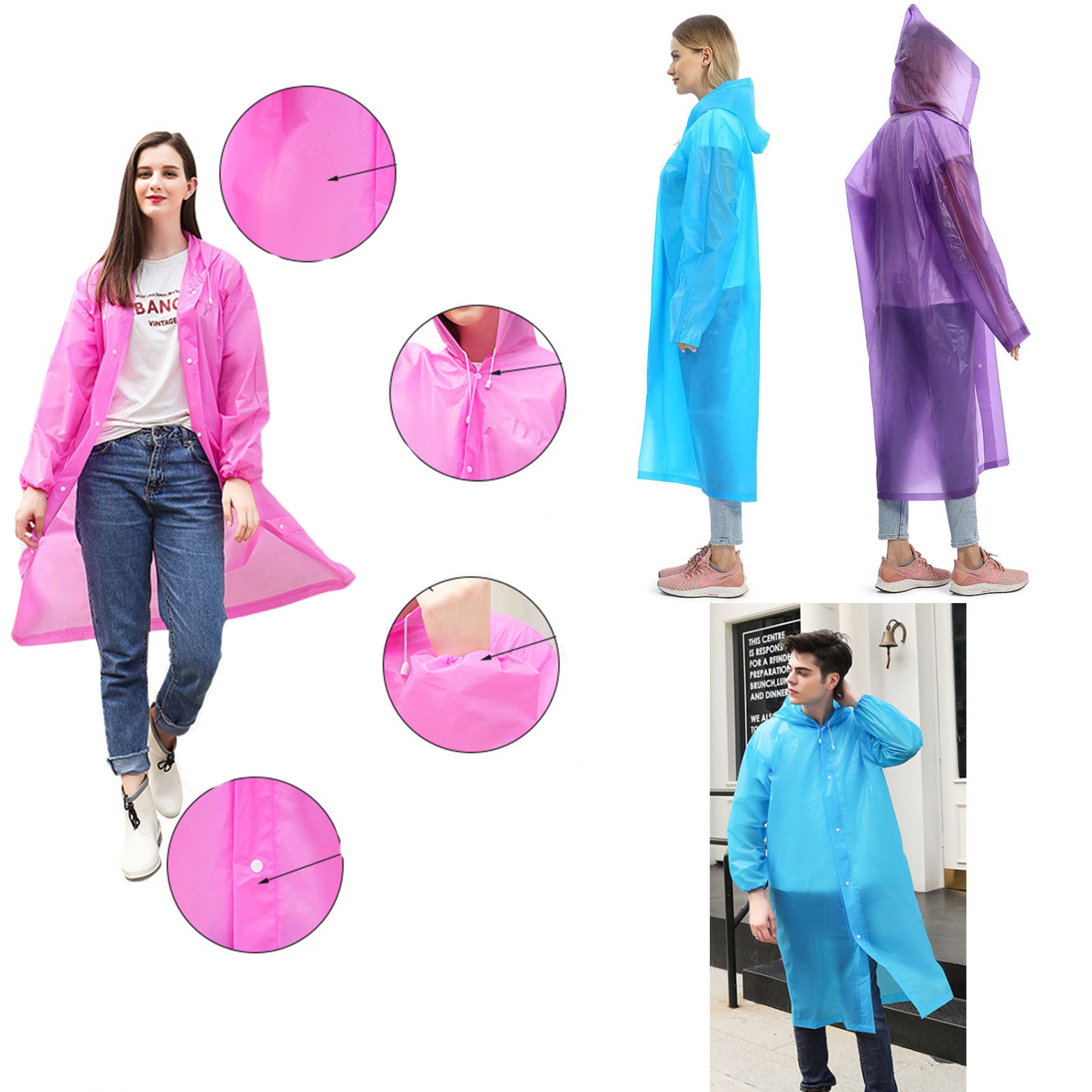 Rain Poncho, custom jacket with logo imprint 1