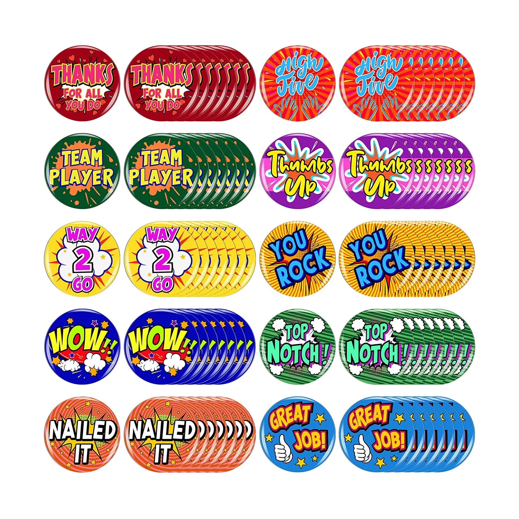 MOQ20 2.3" Round Plastic/Tinplate Full-Color Pin Badge 1