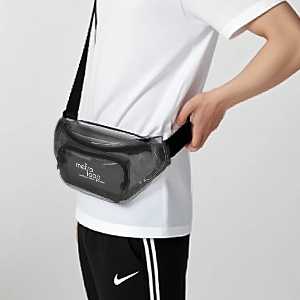 Colorful Clear Fanny Pack Adjustable Strap & Zipper Pockets 2