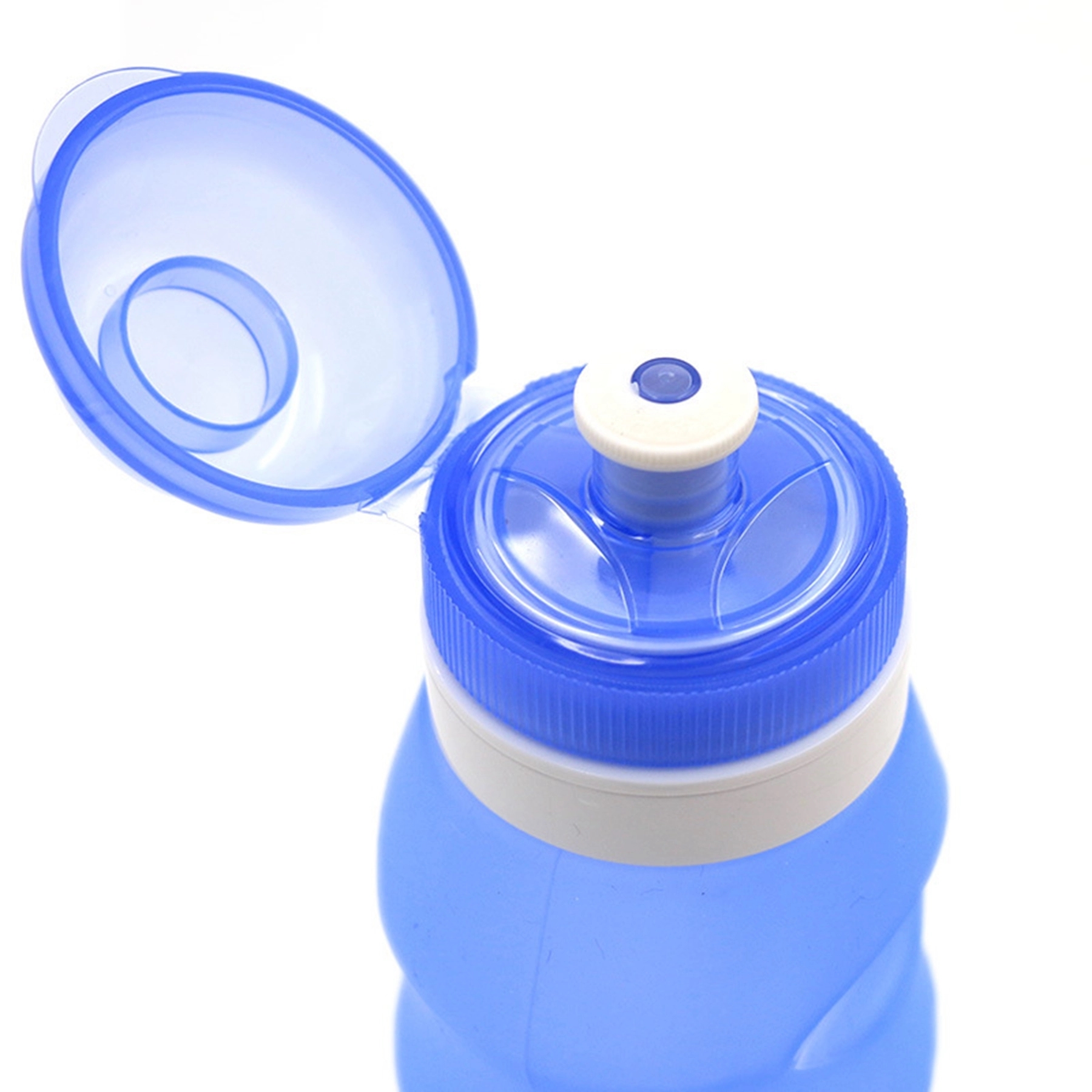20 OZ. Silicone Folding Water Bottle with Carabiner 3