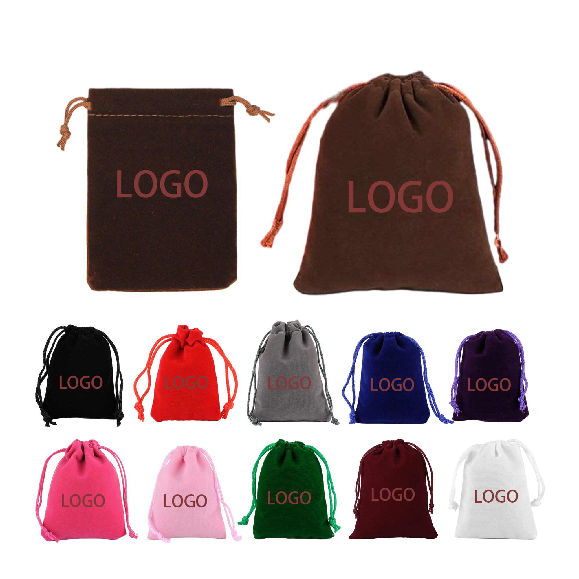Portable Drawstring Velvet Bag 3