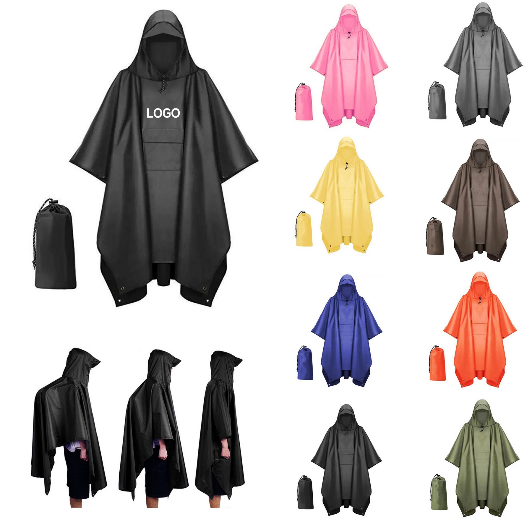 Multifunctional Three -In -One Outdoor Raincoat 1