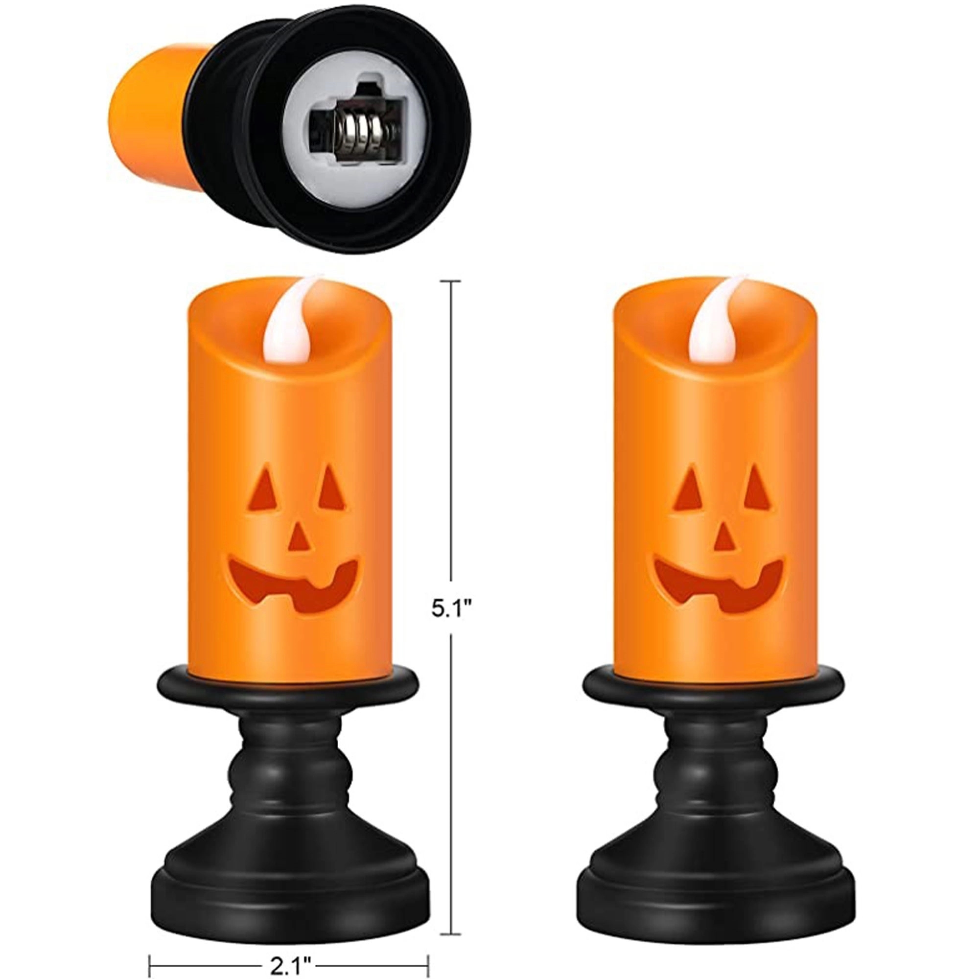 Halloween Pumpkin Flameless Candles 5