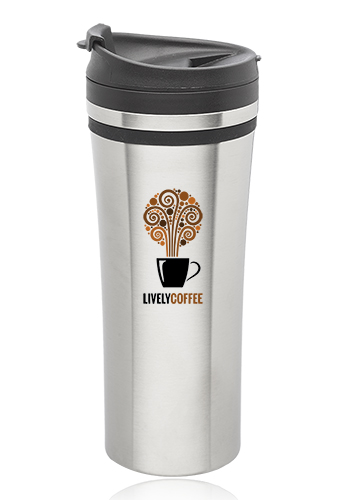 15 oz.  Mia Insulated Stainless Steel Travel Mugs 1