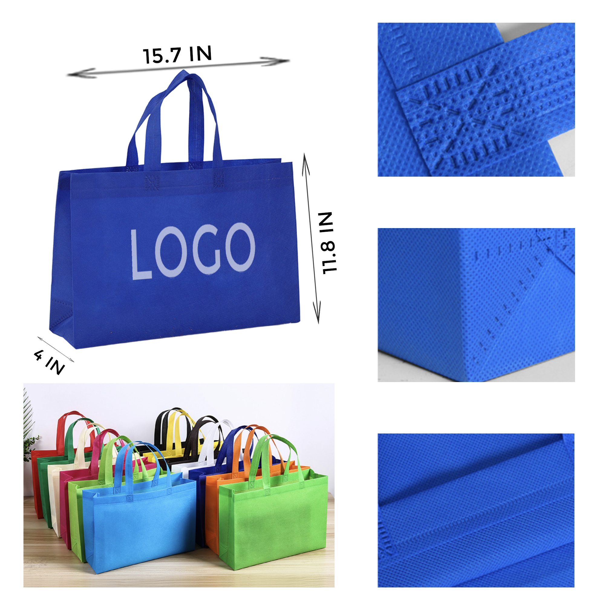 MOQ 10 PCS Horizontal Non Woven Bag 2