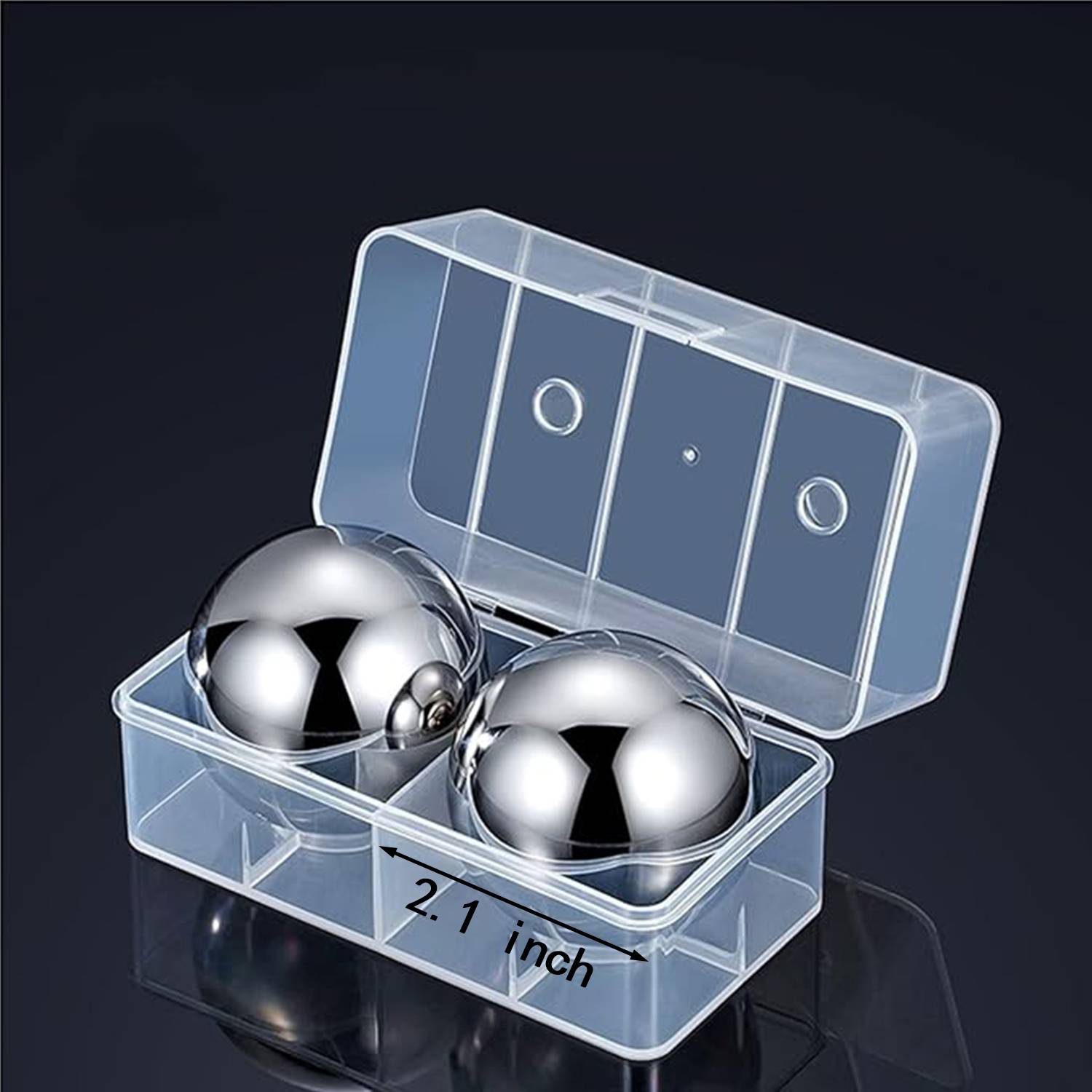 2 Pack Reusable Ice Ball Stones 4