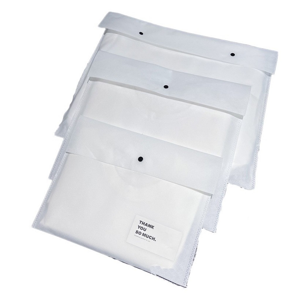 Non Woven Foldable Snap Closure Document Bag 4