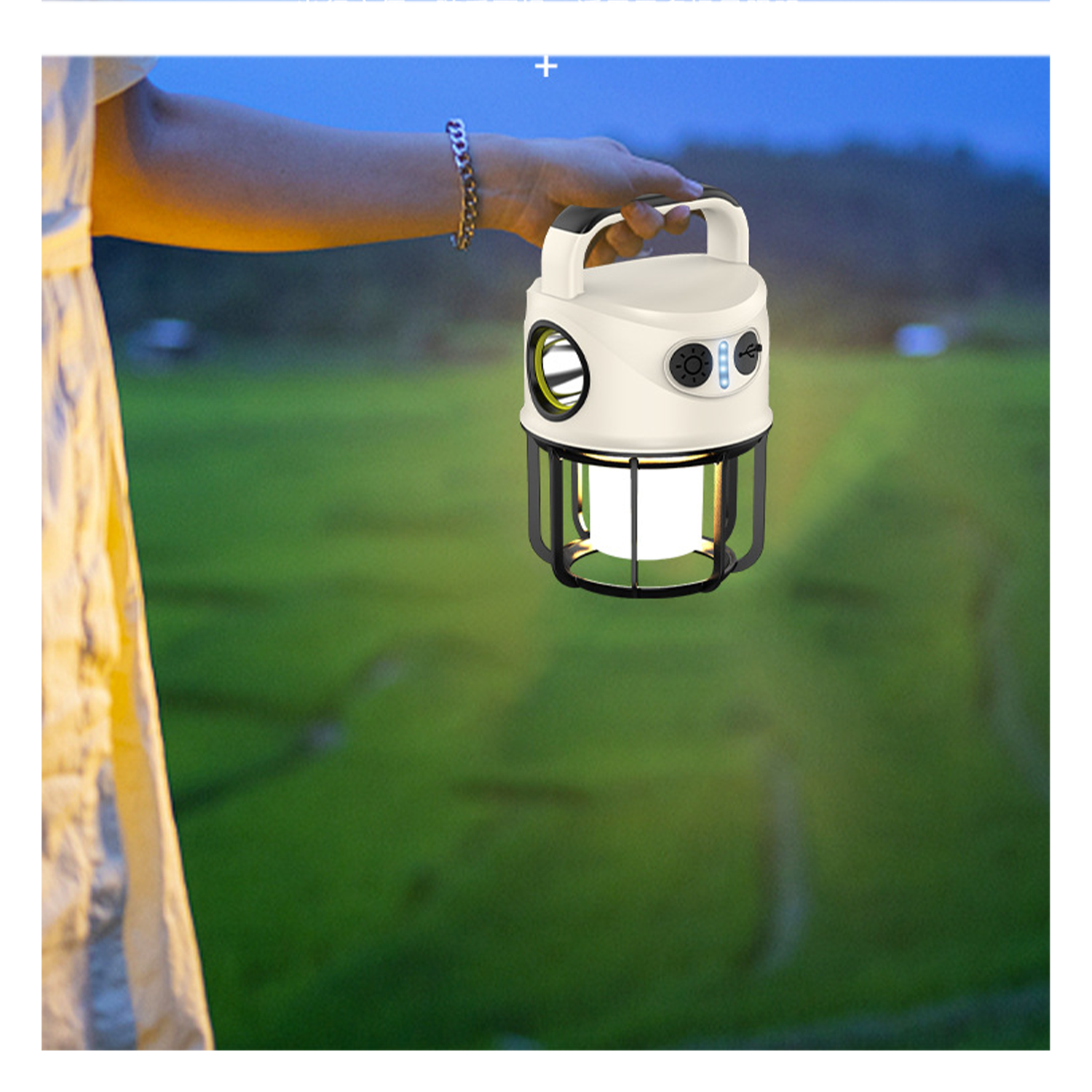 USB Type C Rechargeable LED Camping Emergency Light 7