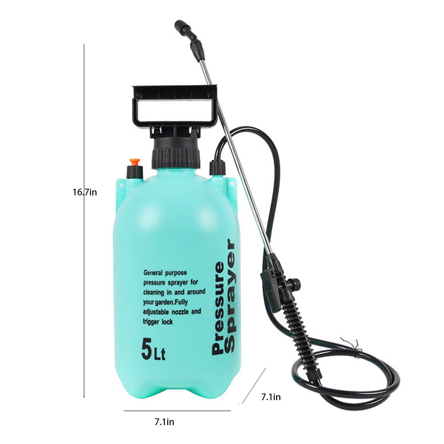 1 Gallon Plastic Garden Pump Sprayer w/ Shoulder Strap 1