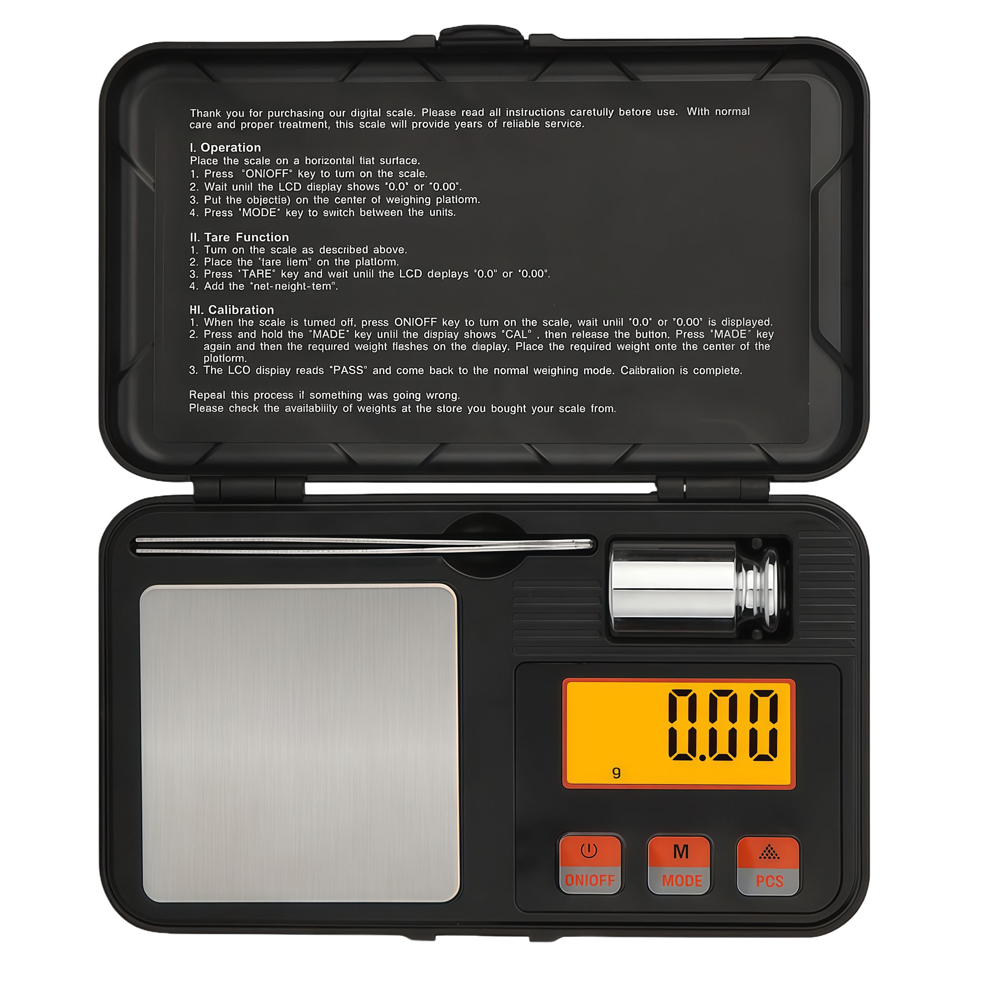 200g/0.01g Portable Mini Jewelry Scale with LCD Display 2