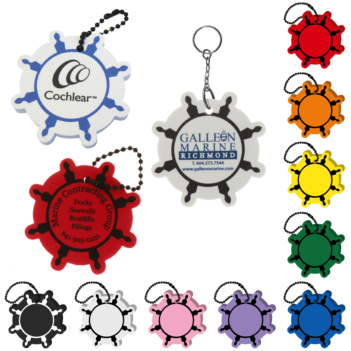 Ships Wheel Key Tag 10