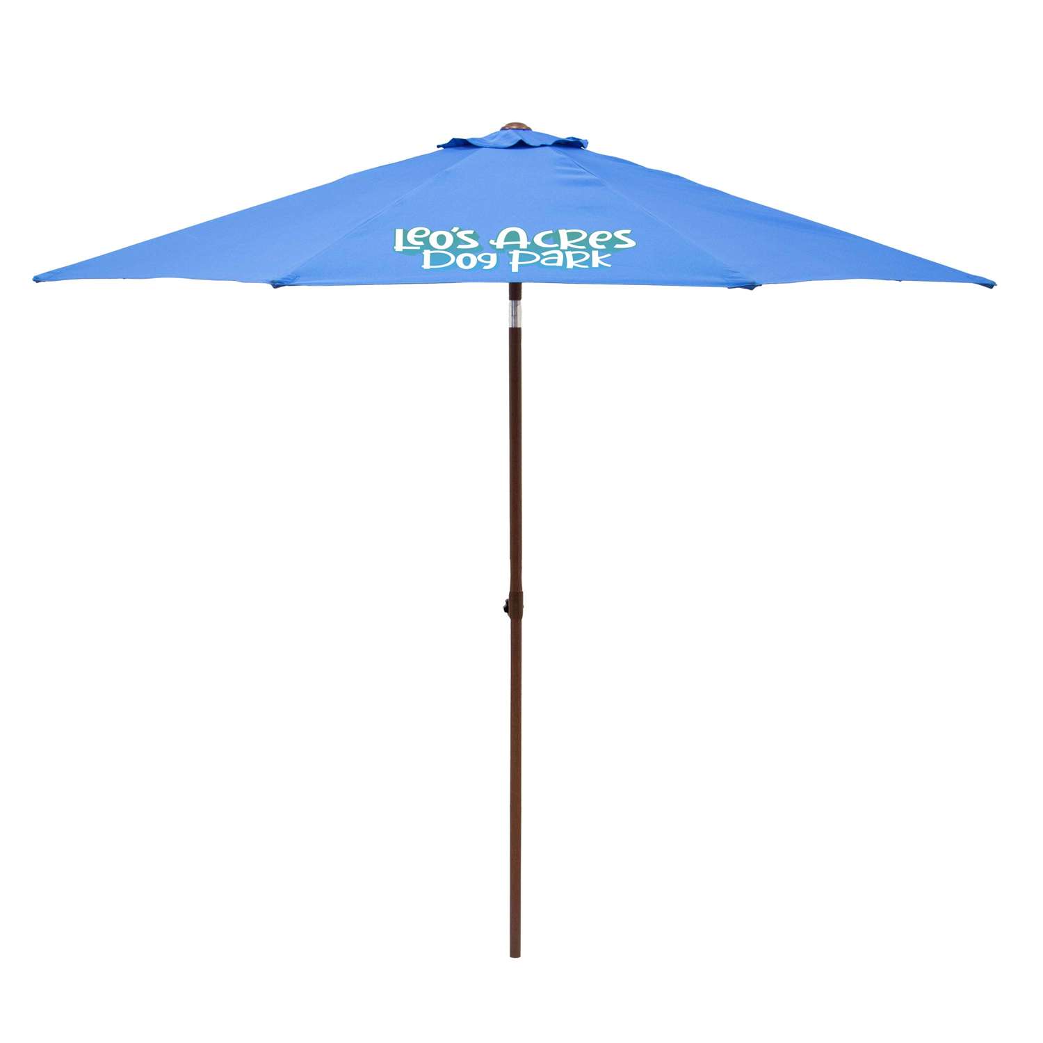 9' Wood Look With Tilt Market Umbrella Kit (1 Imprint)