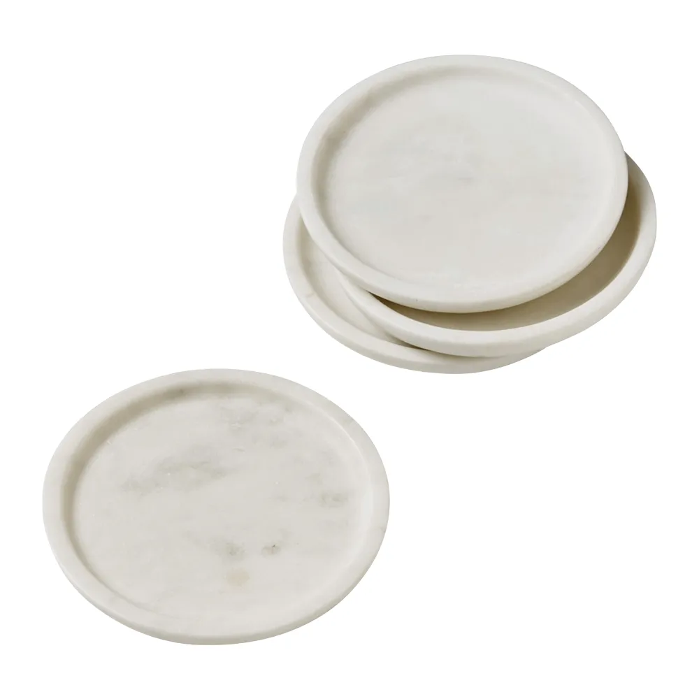 Round Marble Coasters, Set of 4 4