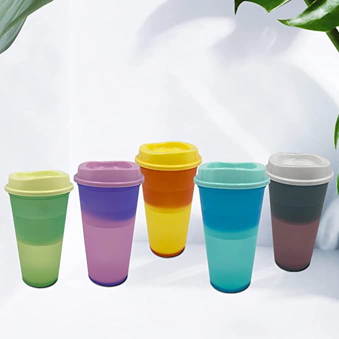 16 oz Hot Color Changing Cups w/ Lid 10