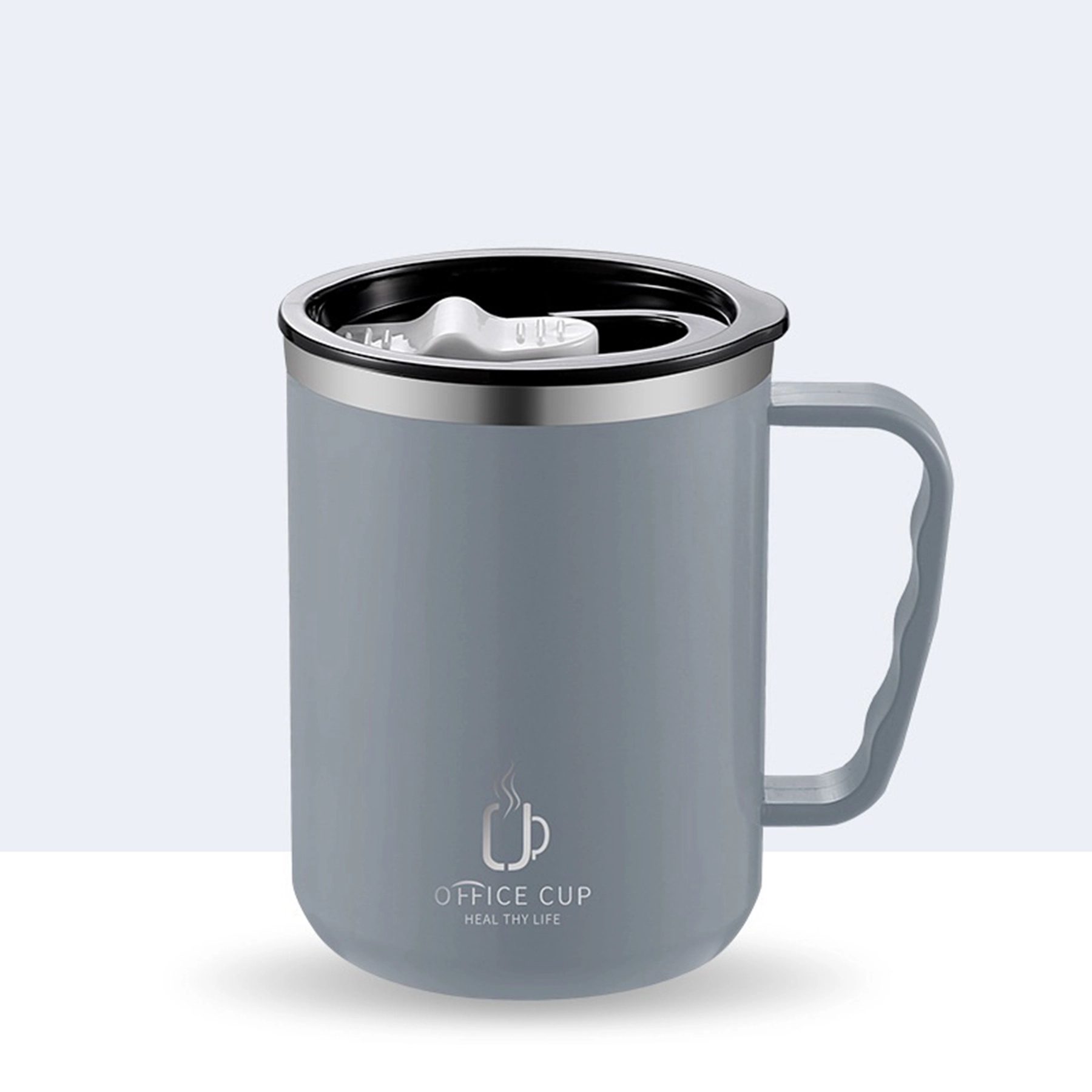 17 Oz. Stainless Steel Coffee Mug With Handle 5