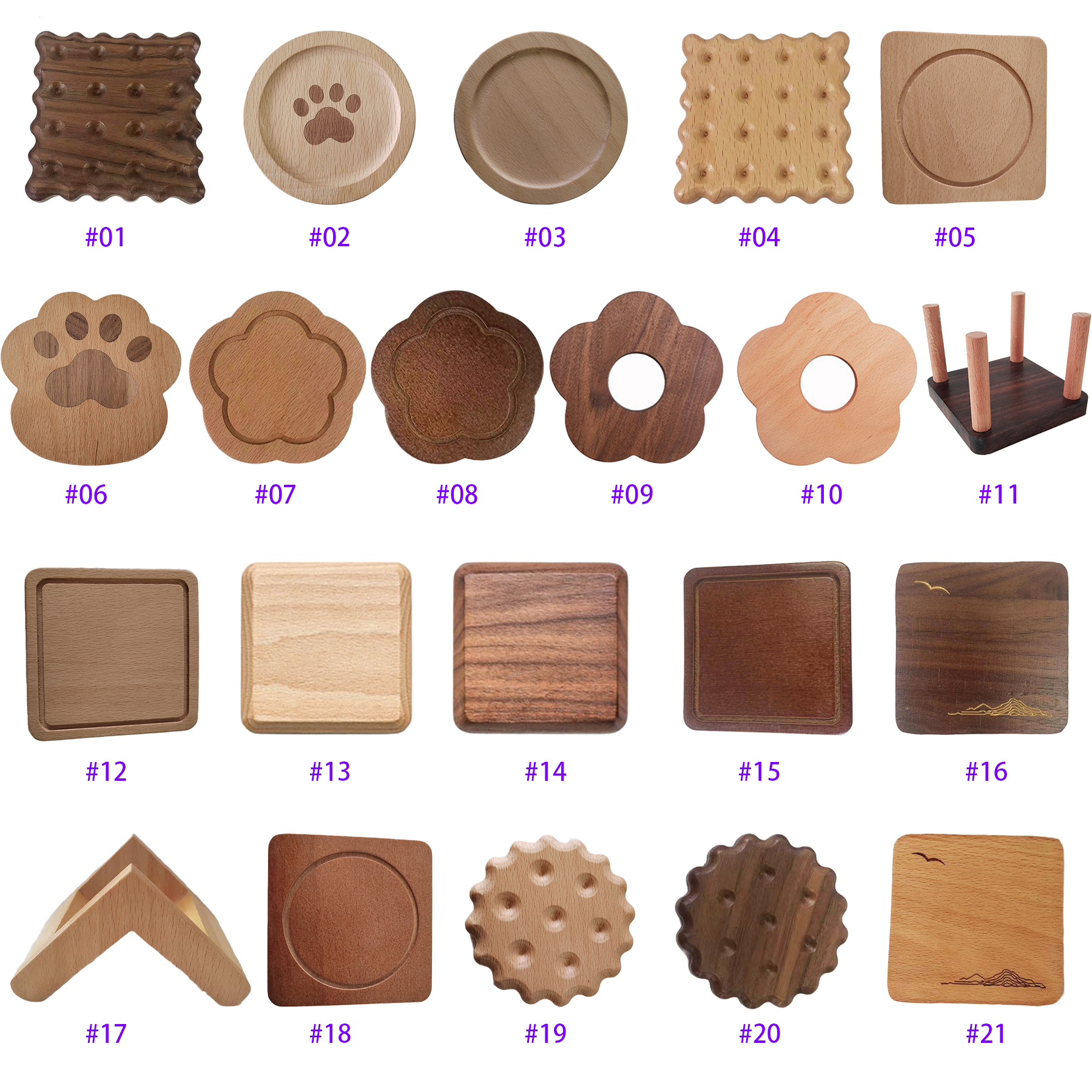 Wooden Cookie Coaster 3