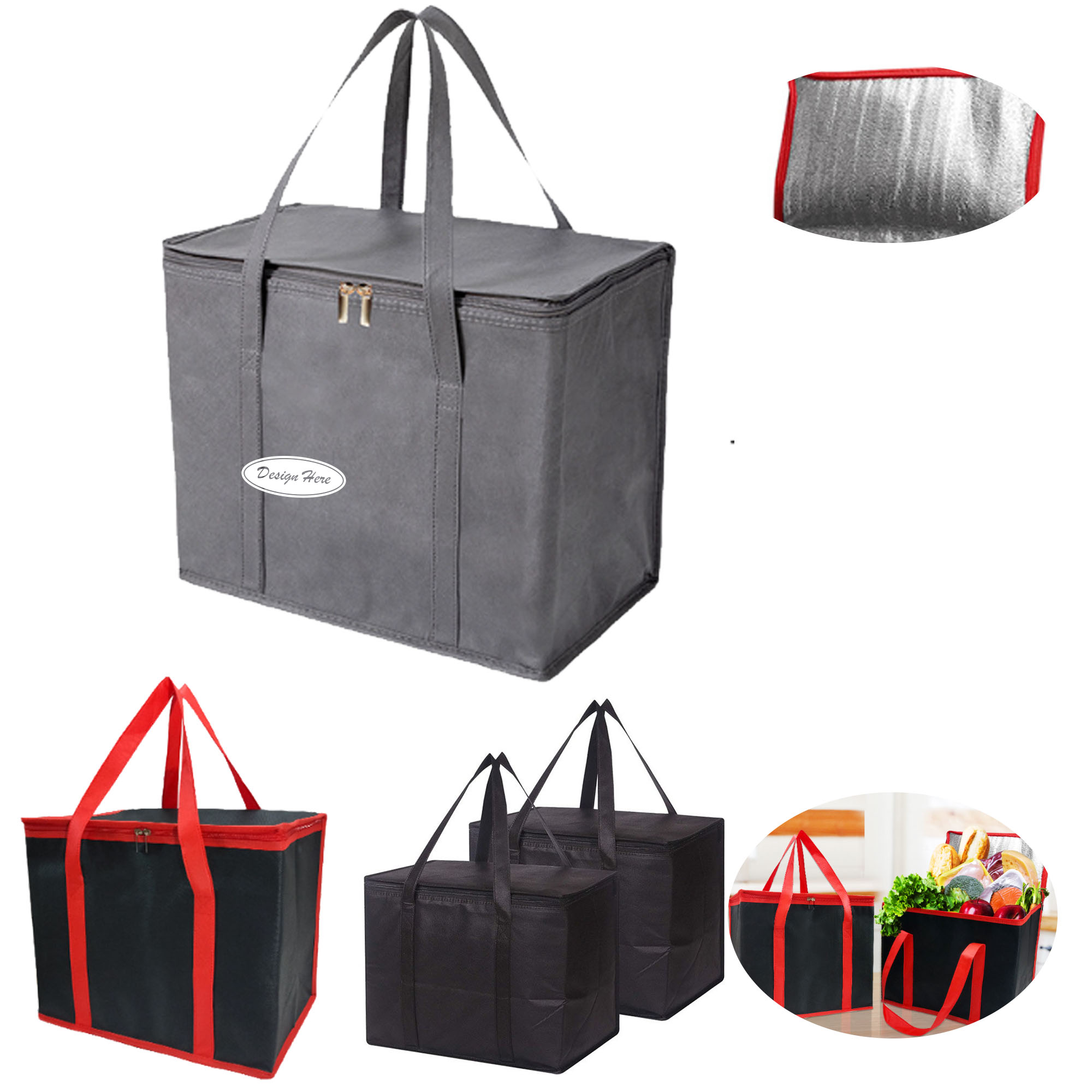 Eco-Friendly Non-Woven Insulated Food Storage Bag 2