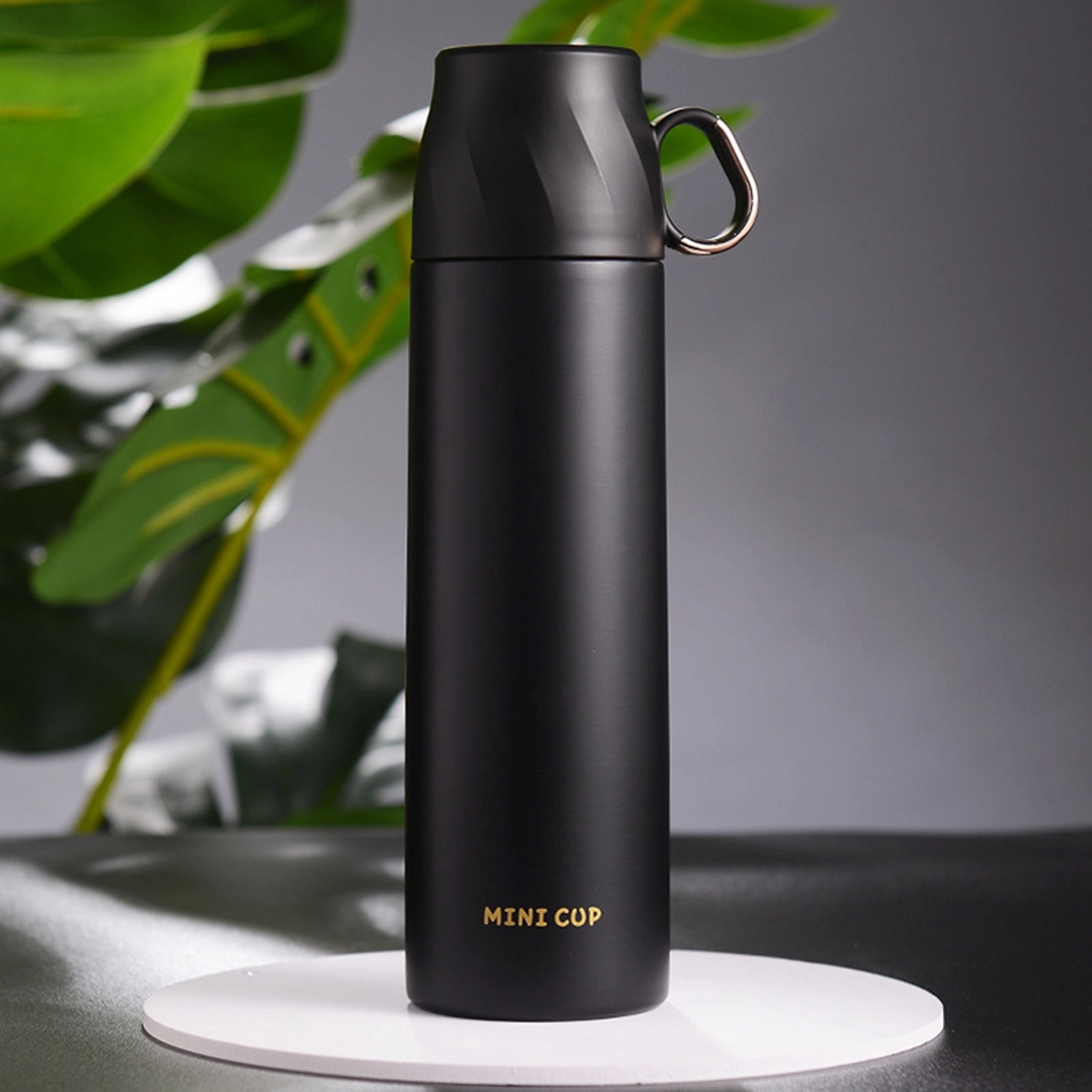 17 Oz. Double Wall Stainless Steel Water Bottle with Cup, custom water bottle with logo imprint 4