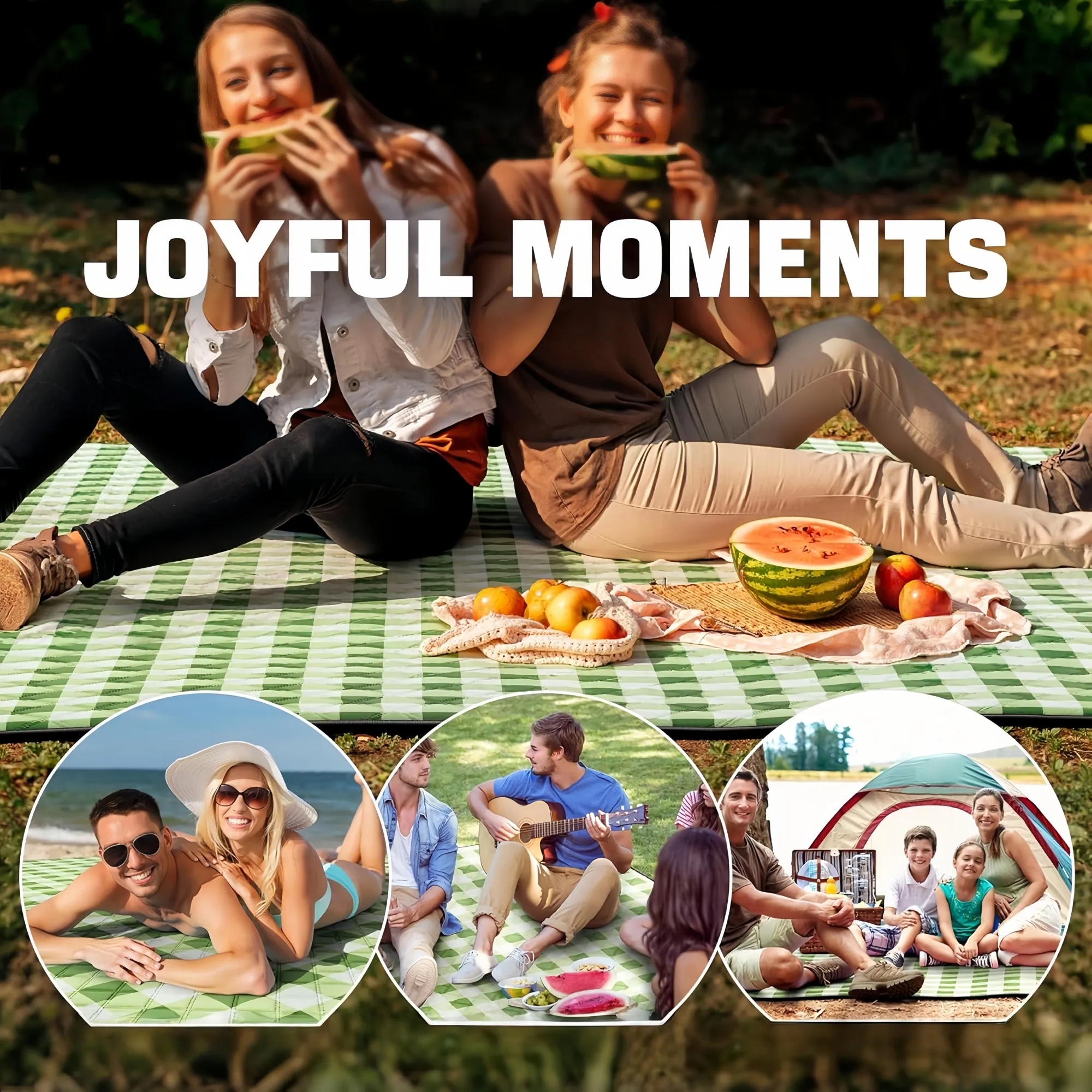 Premium Waterproof Oxford PVC Picnic Blanket 7