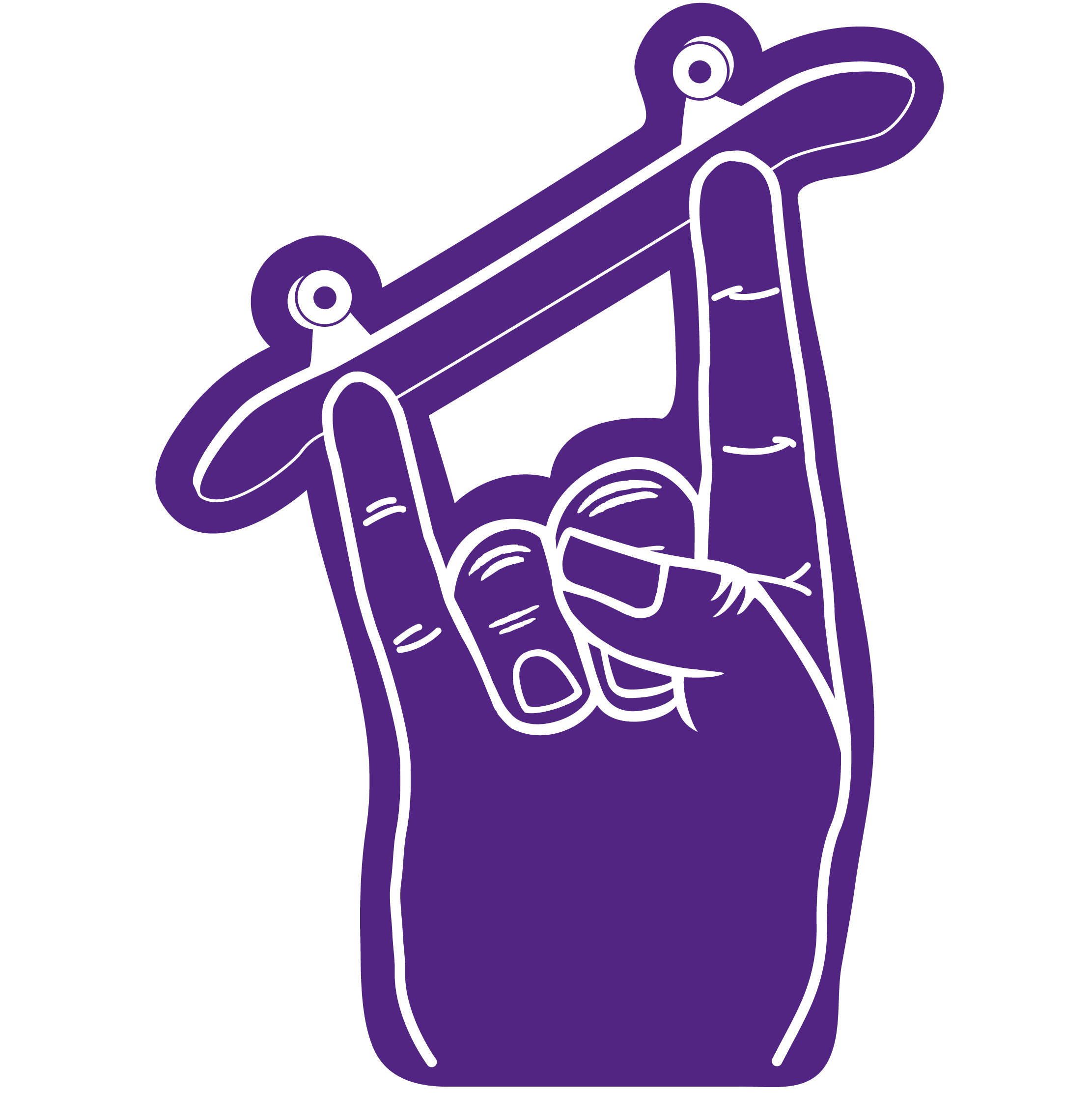 Skateboard Horn Hand 28