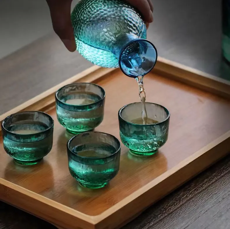 Crystal Glass Wine Warmer Set 4