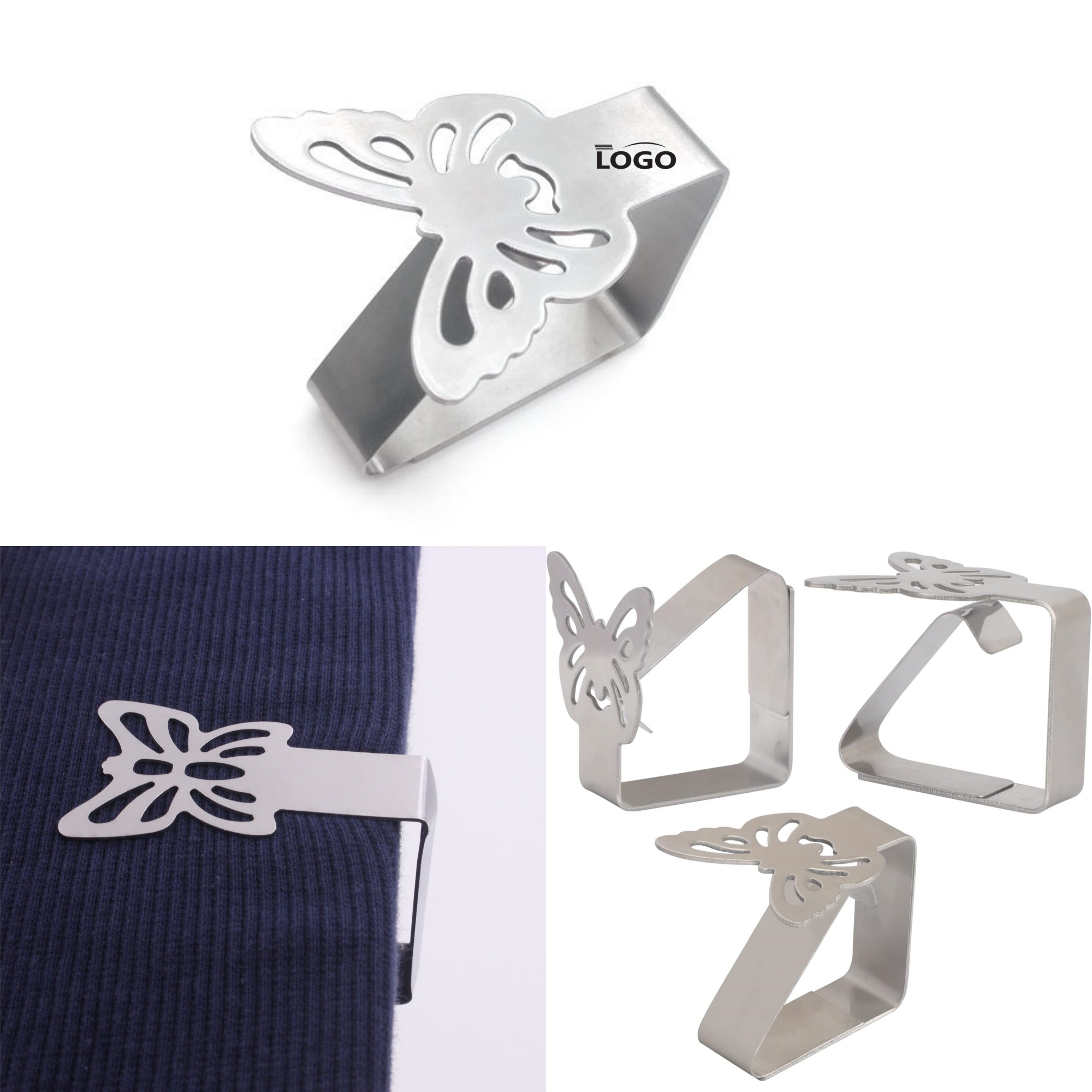 Adjustable And Sturdy Stainless Steel Tablecloth Clip 2