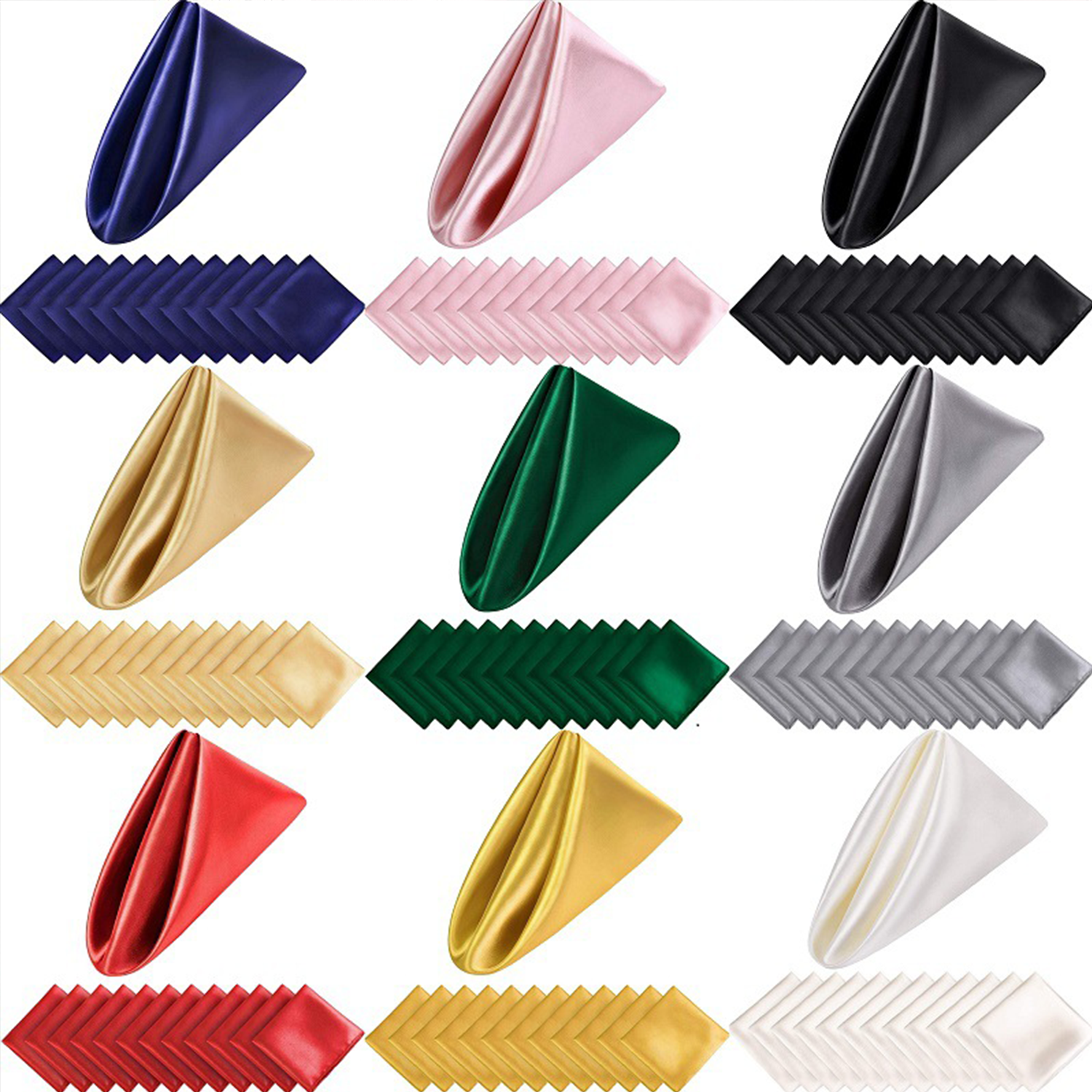17"x17" Washable Hotel Restaurant Polyester Dinner Napkins 2