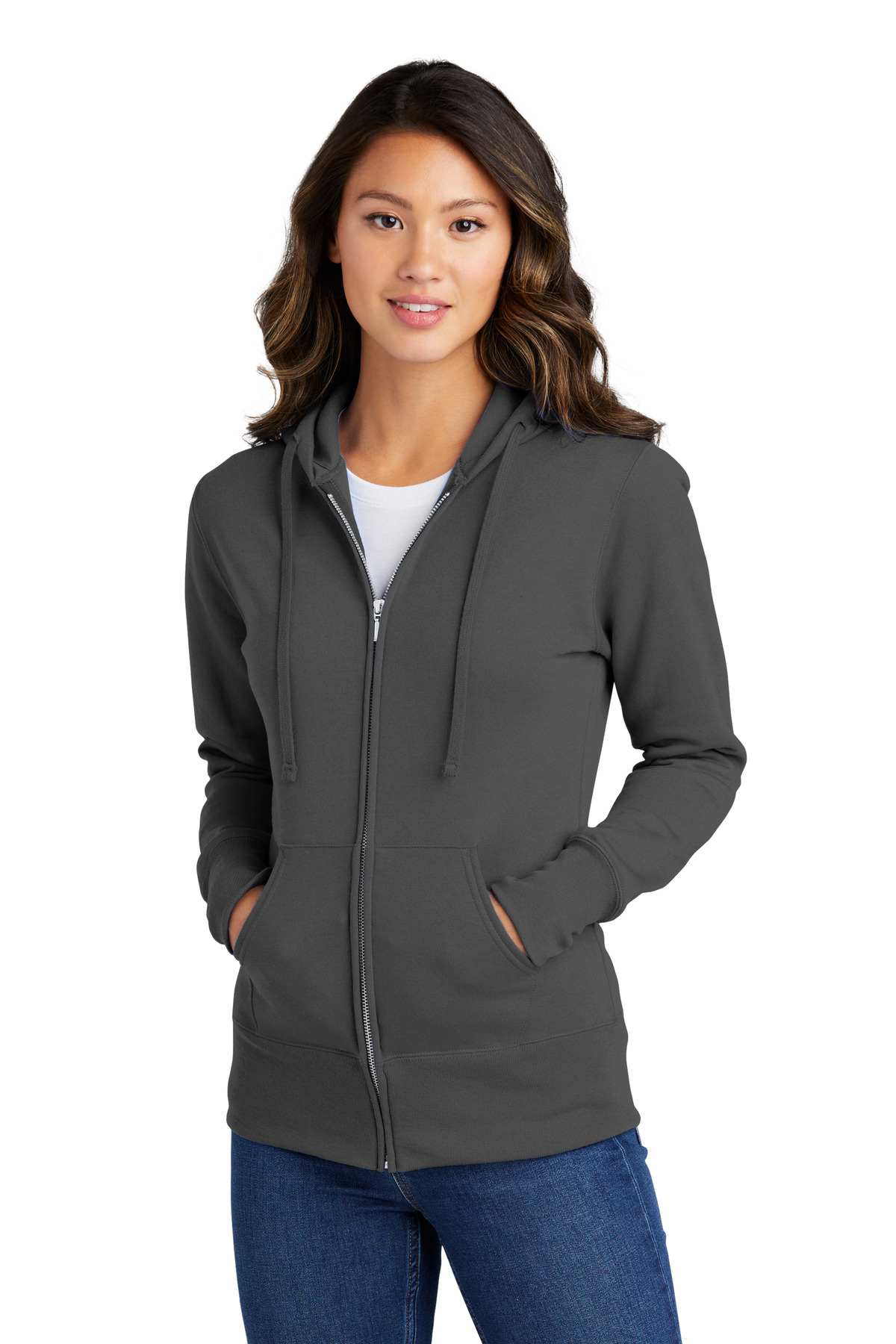 Port & Company® Women's Core Fleece Full-Zip Hooded Sweatshirt 16