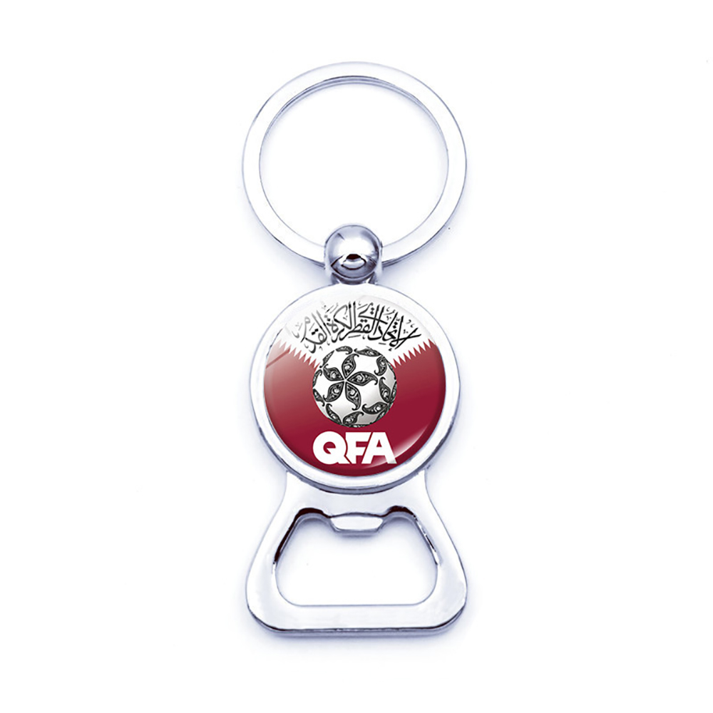 Qatar World Cup National Flag Bottle Opener Key Chain
