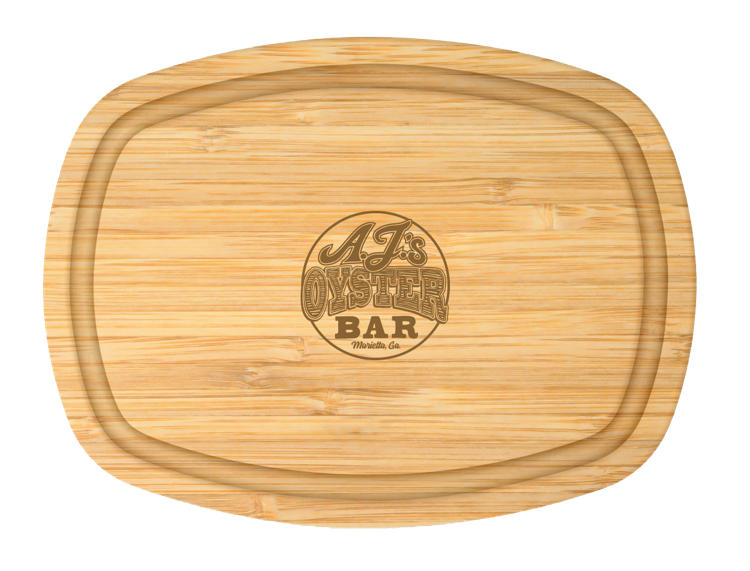 12" Arched Bamboo Cutting Board with Juice Groove 2