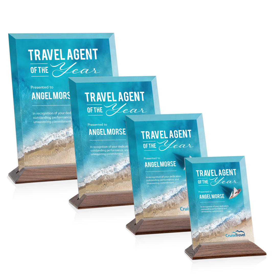 Embassy VividPrint™ Award - Starfire/Walnut (Vert)