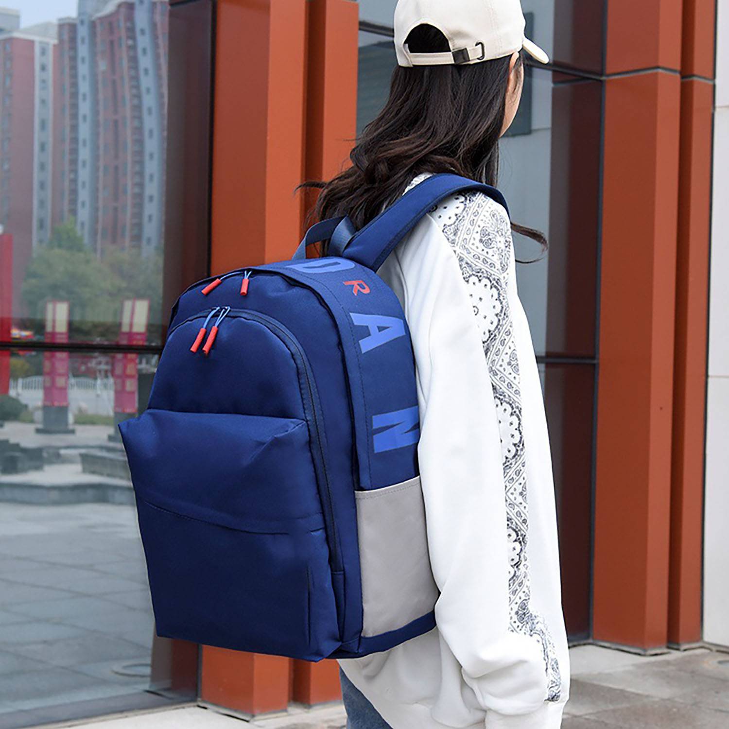 Fashion Splicing Backpack 3